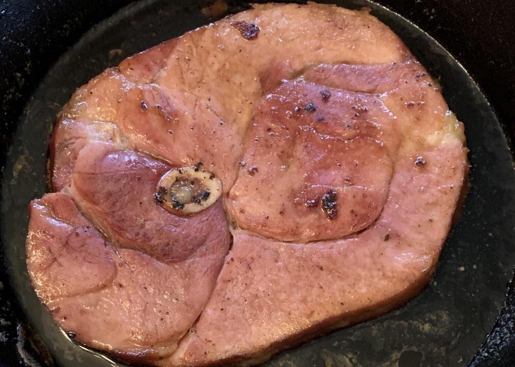 Brown sugar ham steak